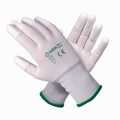 3-Gauge Black PU Finger Dipped Gloves 521101 Series