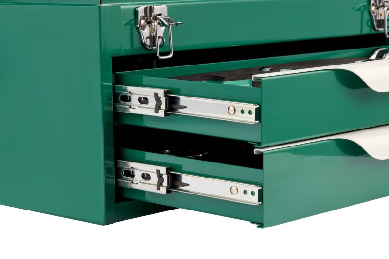 2-Drawer Metal Tool Box 20" Green 95139
