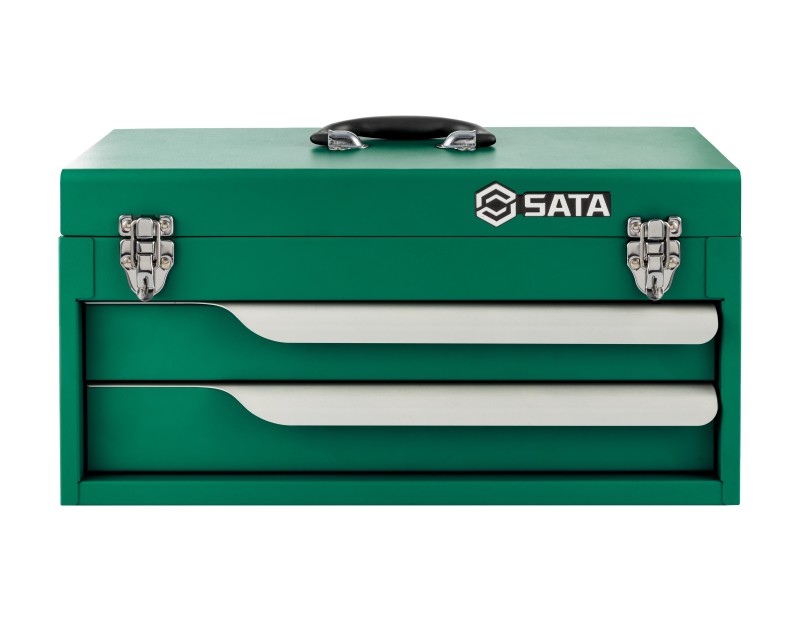 2-Drawer Metal Tool Box 20" Green 95139