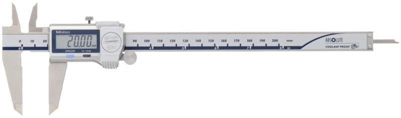 Digital ABS Caliper CoolantProof IP67 Inch/Metric, 0-8", Thumb Roller 500-763-20