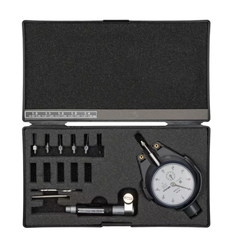 2-Point Inside Measuring Instrument Bore Gauge for Extra Small Holes, 0,95-1,55mm, 0,01mm 526-173-20