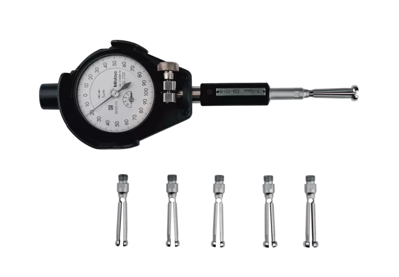 2-Point Inside Measuring Instrument Bore Gauge for Extra Small Holes, 7-10mm, 0,001mm 526-124-20