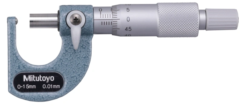 Tube Micrometer, Spherical Anvil 0-15mm, Carbide-tipped 115-101