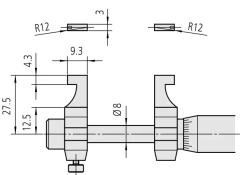 Caliper Jaw Inside Micrometer 100-125mm