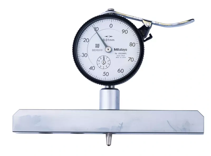 Dial Indicator Depth Gauge 0-200mm, Ball Point Contact Element, 150mm Base 7221A