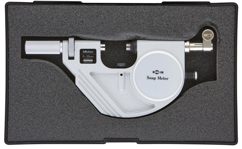 Snap Meter for Mass-Produced Parts 0-25mm, for Indicators with 8mm Stem 523-141