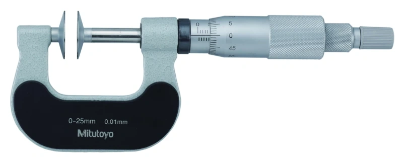 Disc Micrometer, Non-Rotating Spindle 0-25mm, D=20mm 169-201-10
