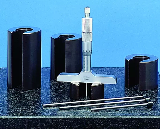 Depth Micrometer, Interchangeable Rods 0-75mm, 63mm Base 129-110