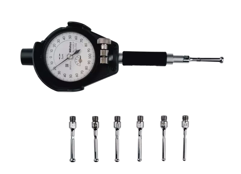 2-Point Inside Measuring Instrument Bore Gauge for Extra Small Holes, 3,7-7,3mm, 0,001mm 526-152-20