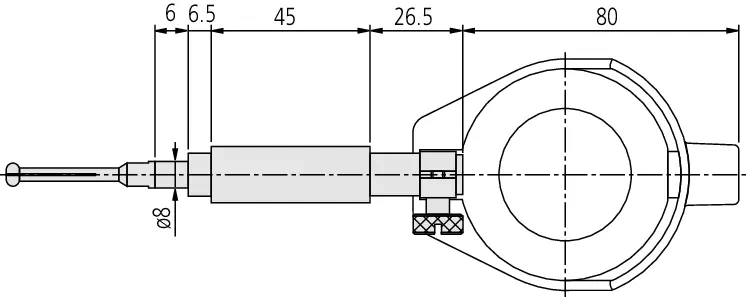 2-Point Inside Measuring Instrument Bore Gauge for Extra Small Holes, 0,95-1,55mm, w/o Indicator 526-170-10