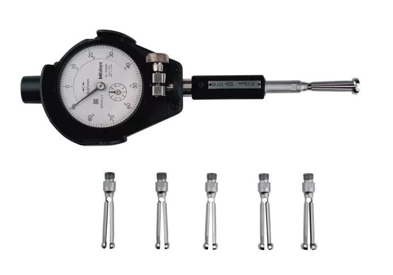 2-Point Inside Measuring Instrument Bore Gauge for Extra Small Holes, 7-10mm, 0,01mm 526-126-20