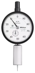 Dial Indicator Depth Gauge 0-10mm, Needle Contact Element, Round Base 7222A