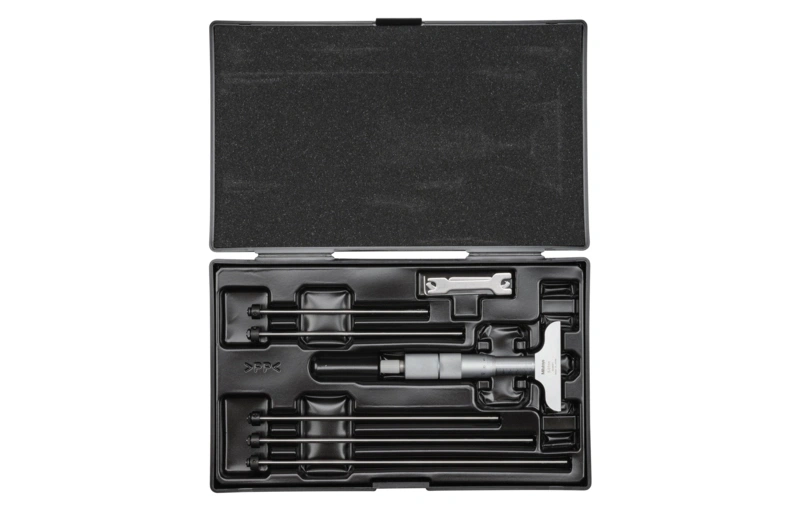 Depth Micrometer, Interchangeable Rods 0-150mm, 63mm Base 129-112
