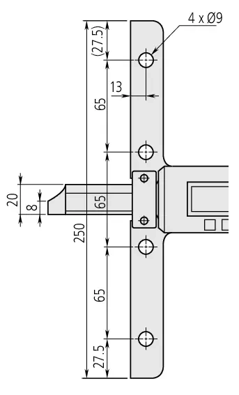 Digital ABS Depth Gauge 0-300mm 571-203-30