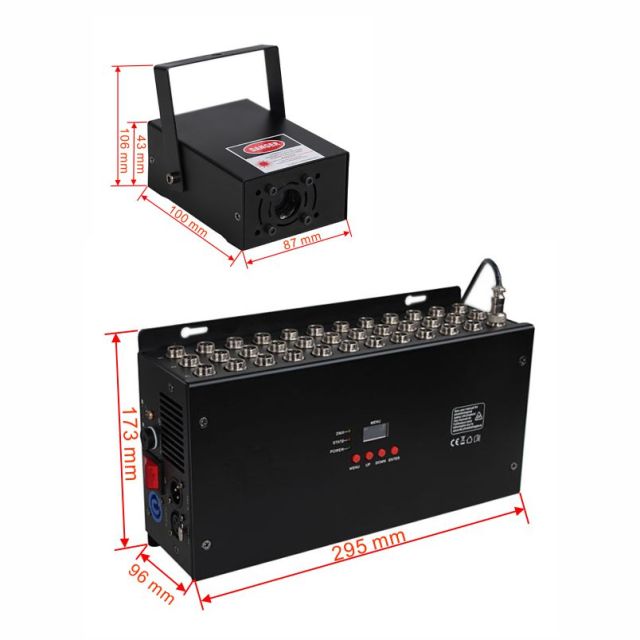 X3  500mW/2W RGB Fat Beam laser,Lightful Laser