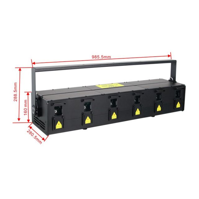 S6 60W 30W 18W RGB  Outdoor Animation Scan Six Head Laser Bar,Lightful Laser