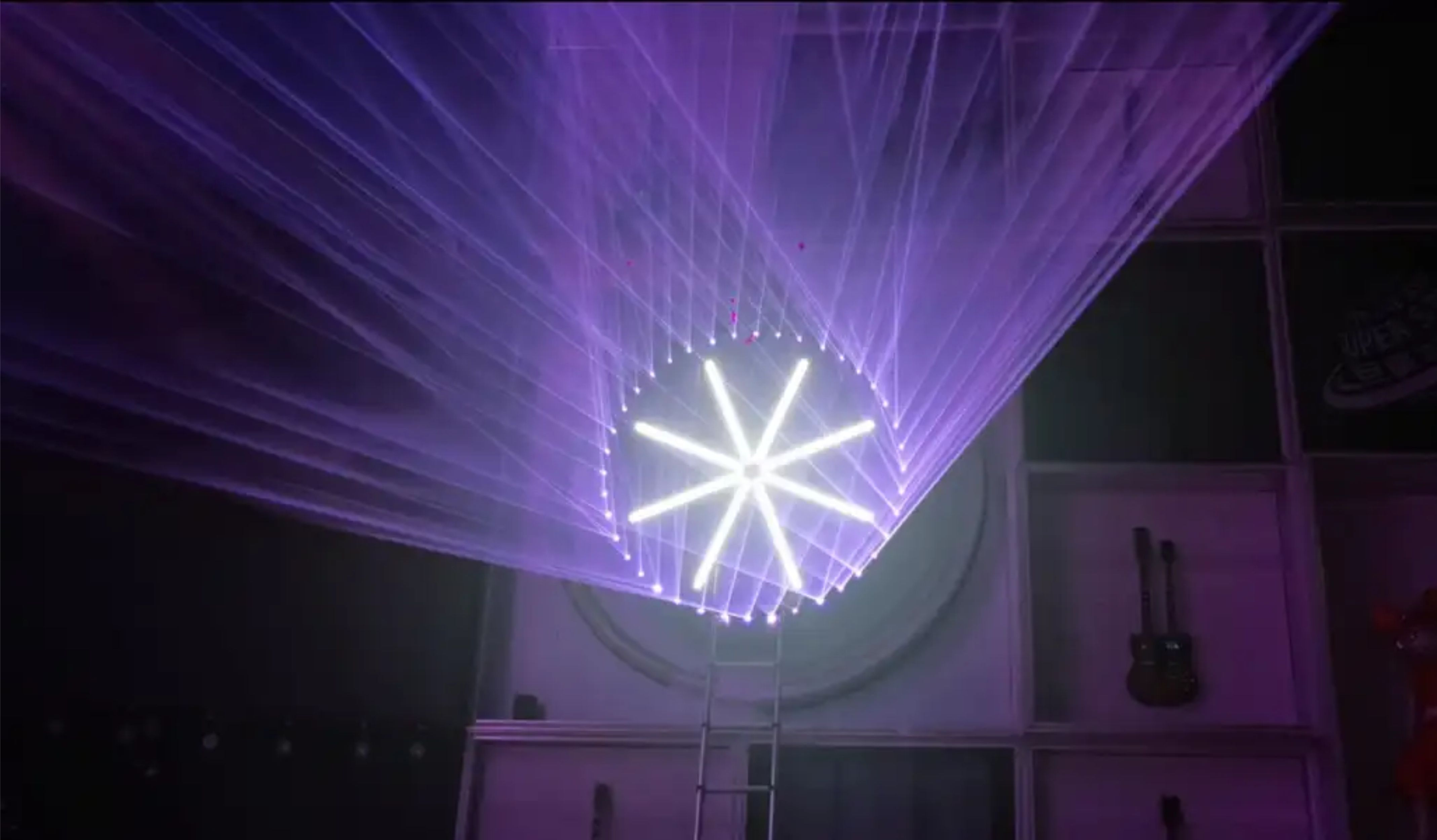 Round Matrix Lighting 40 Heads Round Matrix Laser-120W RGB!