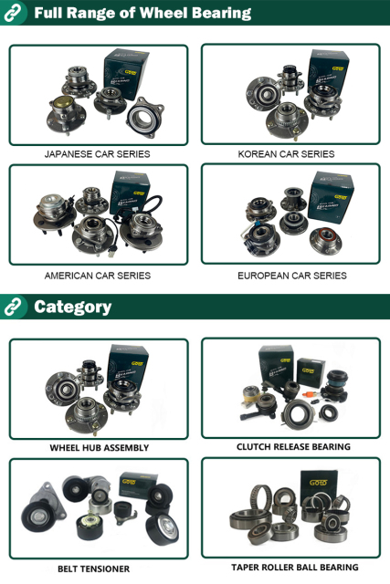 Front Wheel Hub Bearing for Ford Focus C-Max 1223640 1230907 513255 Mazda 3 Volvo V50 Axle Unit Assembly Replacement Parts