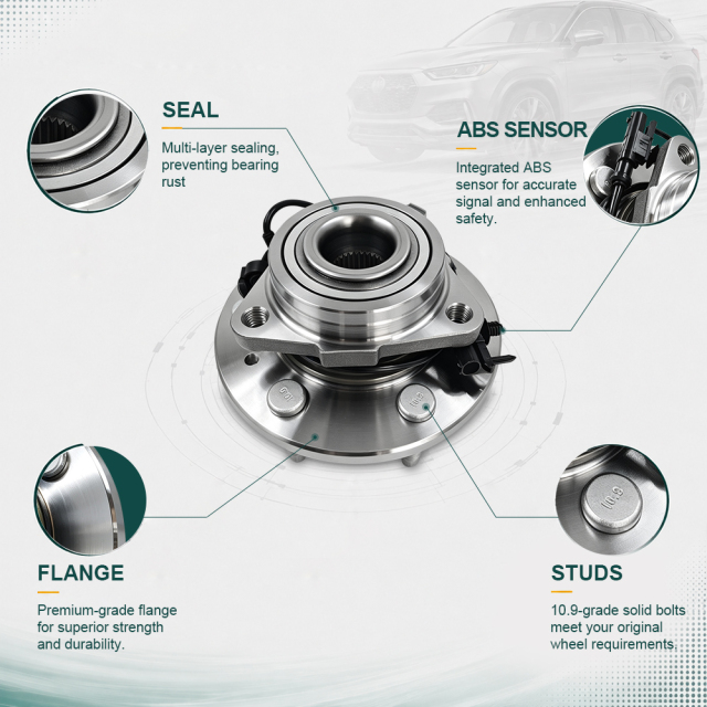 515096 Front Wheel Hub and Bearing Assembly 10393171 for Tahoe Silverado 1500 Avalanche Suburban CAC Escalade GMC Yukon Sierra