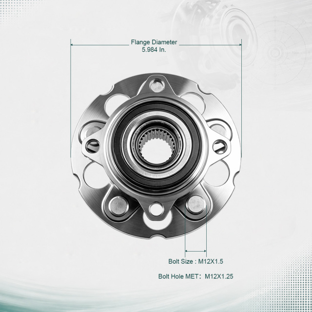 42200-STK-951 Rear Wheel Hub and Bearing Assembly HA590204 for Honda Accord Hatchback 2009