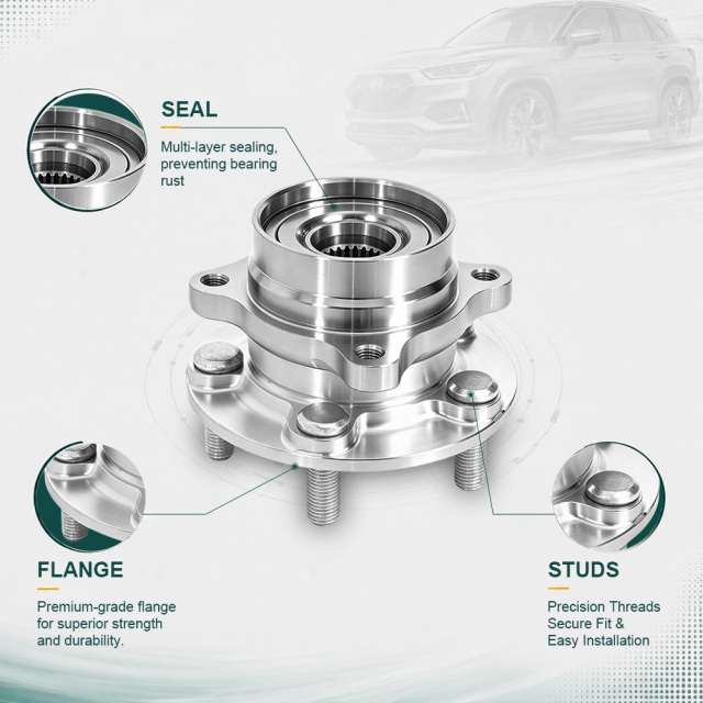 513265 Front Wheel Hub Bearing Assembly for 04-09 Toyota Prius 5 Lugs WE60949 HA590064 4351047010 43510-47011 VKBA6924