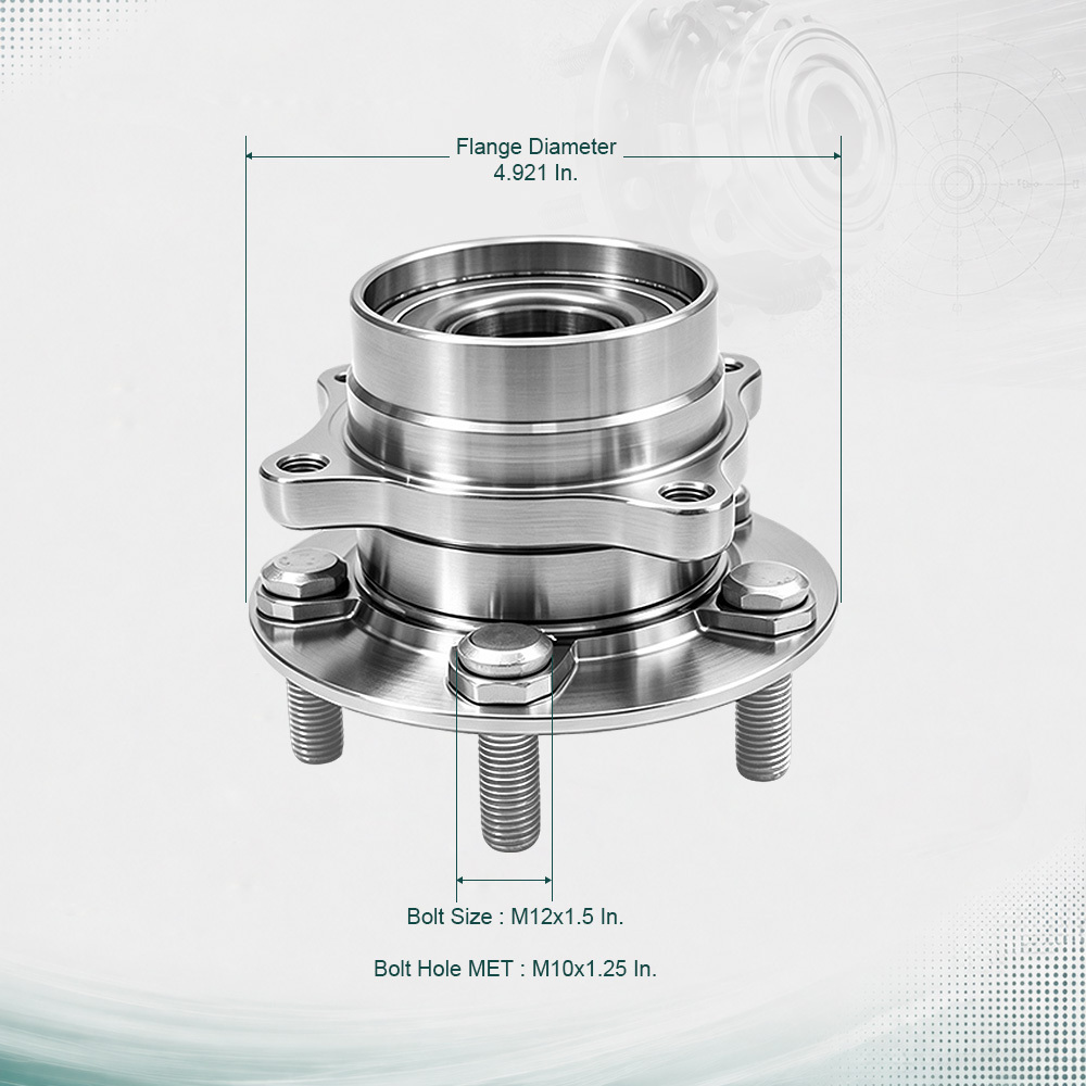513265 Front Wheel Hub Bearing Assembly for 04-09 Toyota Prius 5 Lugs WE60949 HA590064 4351047010 43510-47011 VKBA6924