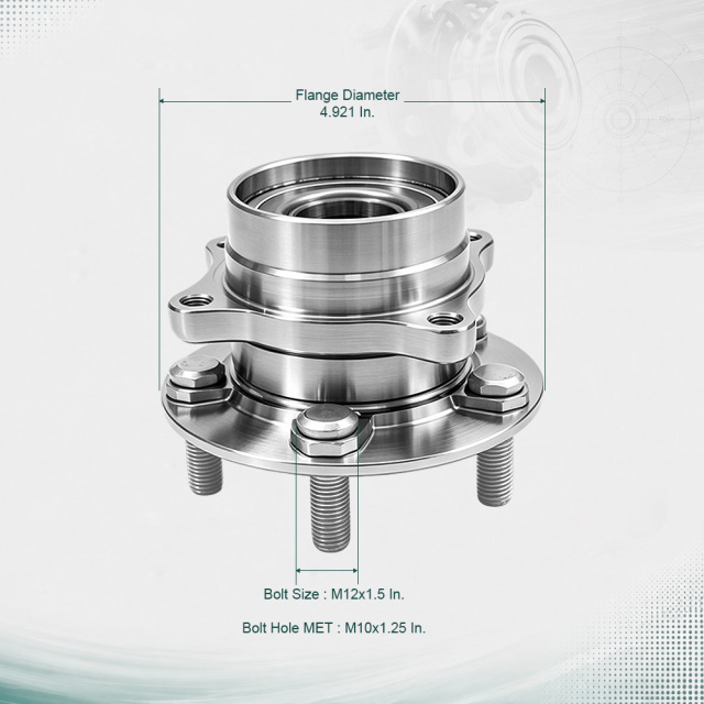 513265 Front Wheel Hub Bearing Assembly for 04-09 Toyota Prius 5 Lugs WE60949 HA590064 4351047010 43510-47011 VKBA6924