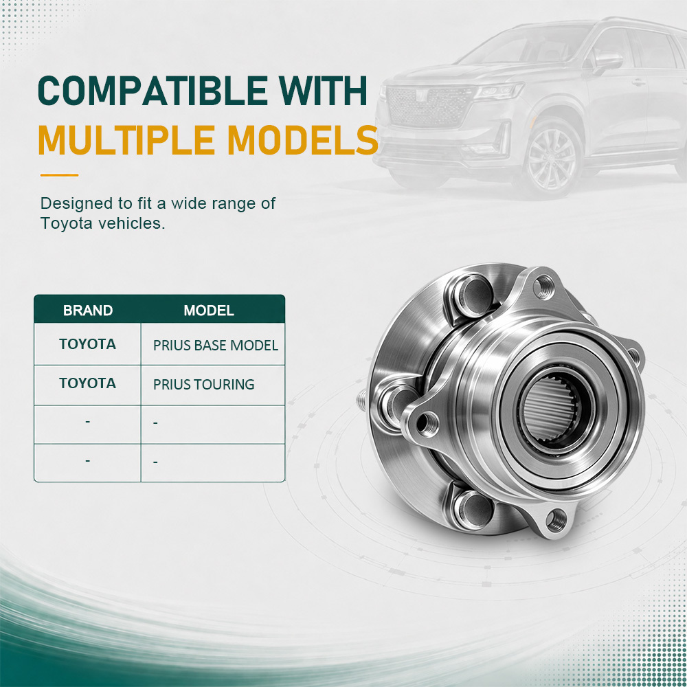 513265 Front Wheel Hub Bearing Assembly for 04-09 Toyota Prius 5 Lugs WE60949 HA590064 4351047010 43510-47011 VKBA6924