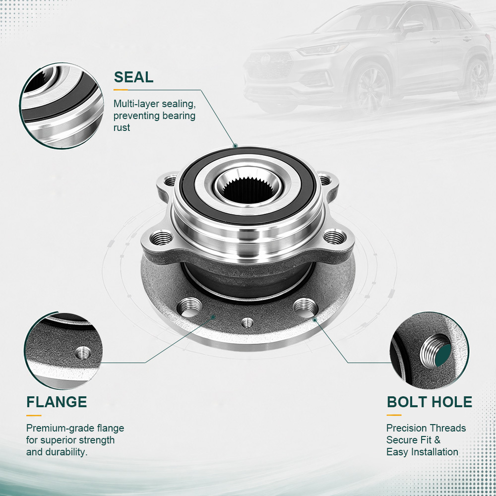 1T0498621 Premium Rear Wheel Hub Bearing Replacement 1K0407621F for Audi Seat Skoda Volkswagen VW