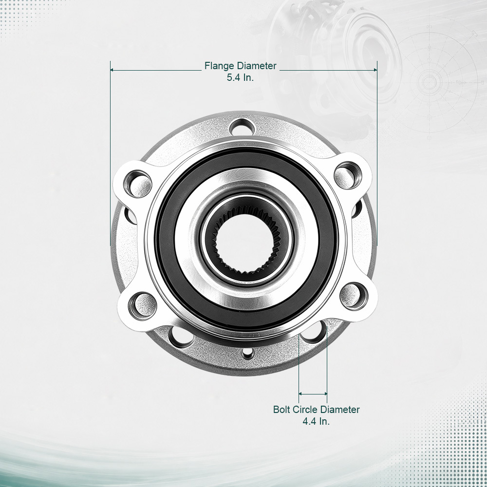 1T0498621 Premium Rear Wheel Hub Bearing Replacement 1K0407621F for Audi Seat Skoda Volkswagen VW