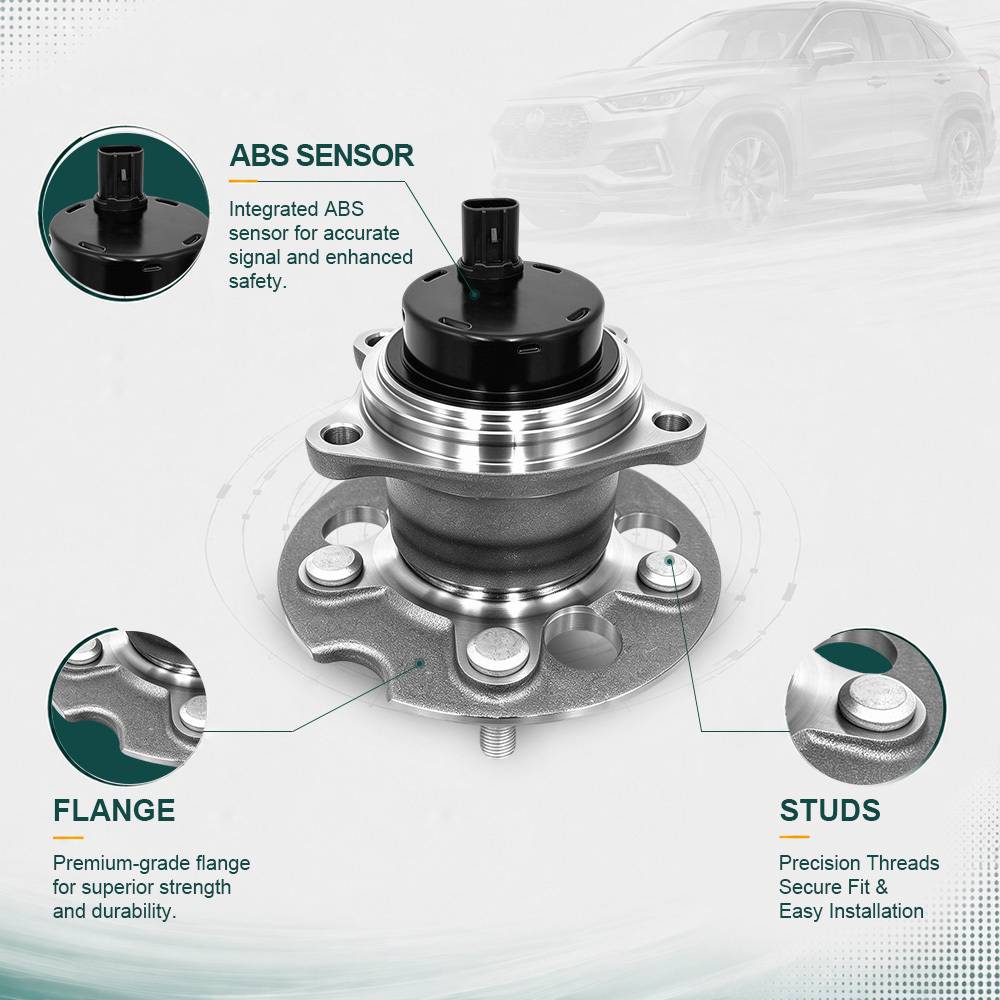 42450-42020 Rear Wheel Hub Bearing Replacement 42450-42030 for Toyota RAV4 1996-2005 FWD Professional Automotive Engineered