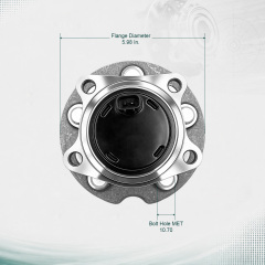 42450-42020 Rear Wheel Hub Bearing Replacement 42450-42030 for Toyota RAV4 1996-2005 FWD Professional Automotive Engineered