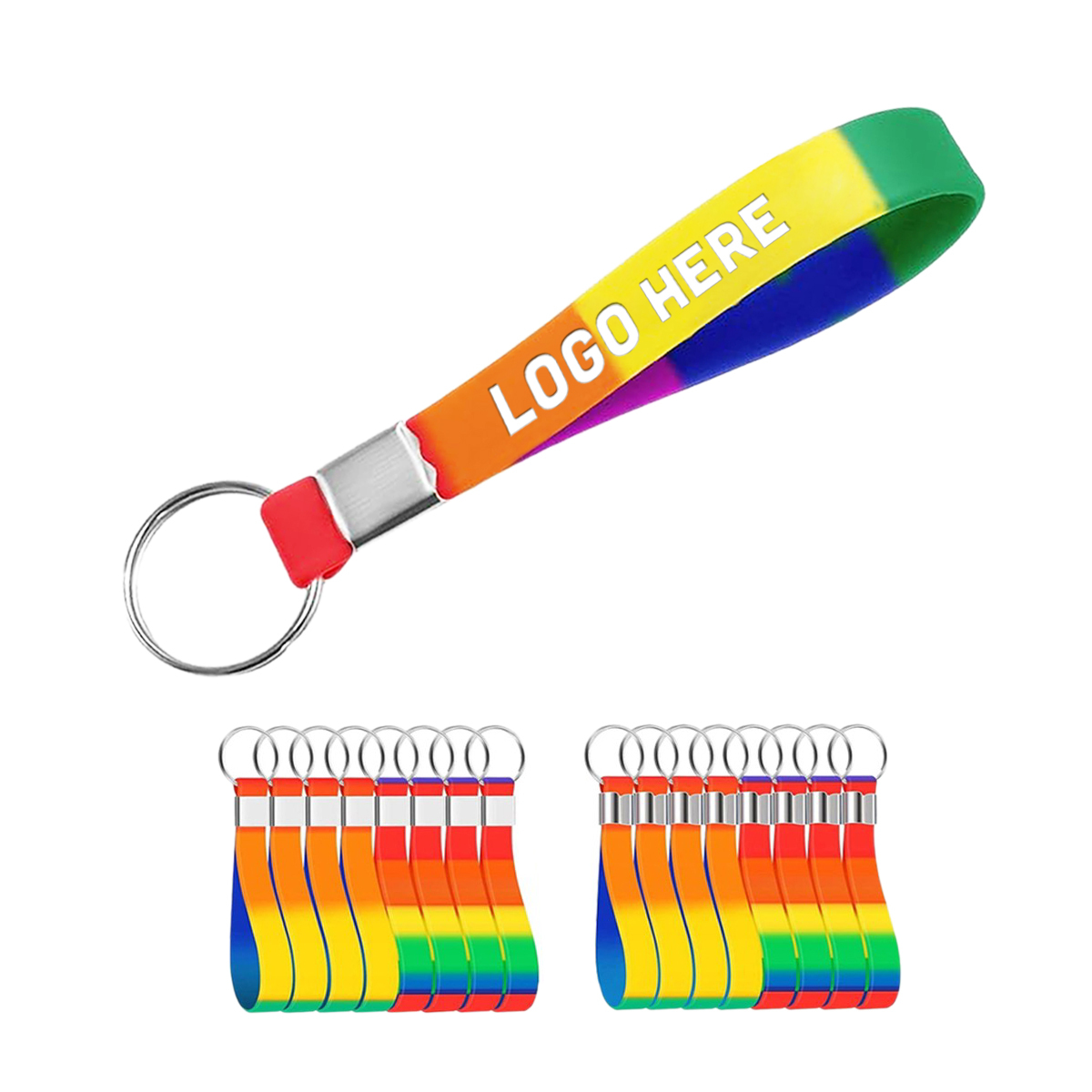 LGBT Pride Wristband Key Chain