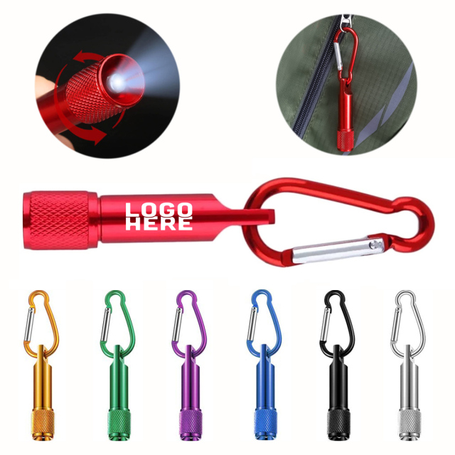 Mini LED Flashlight With Carabiner