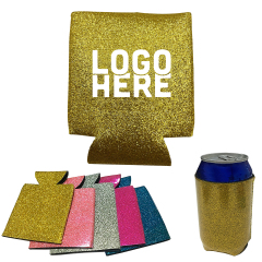 Glitter Neoprene Can Koozie