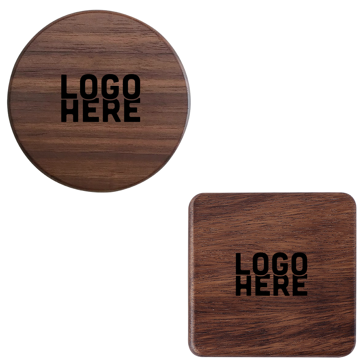 Walnut Wood Drink Coasters