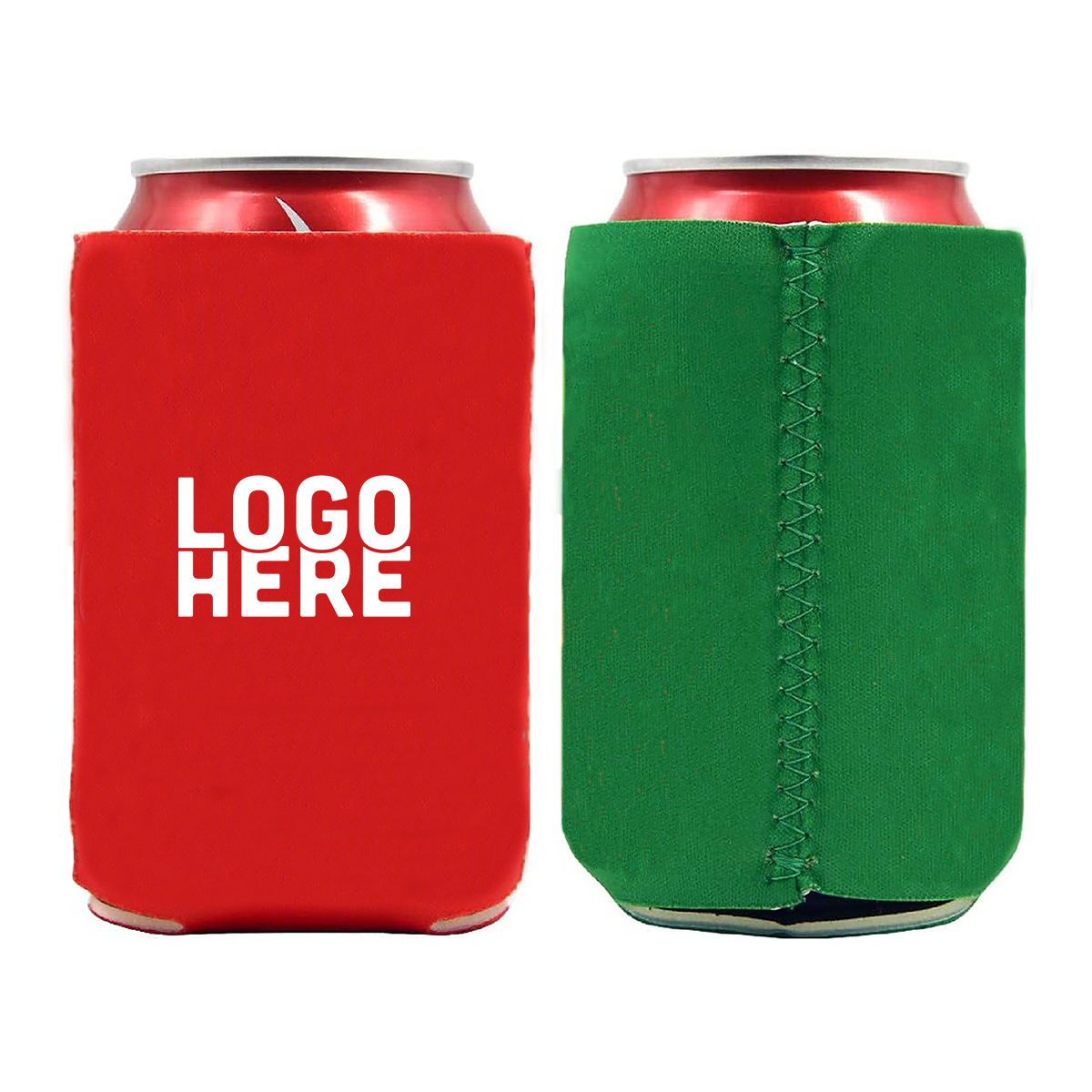 Personalized Christmas Can Coolers
