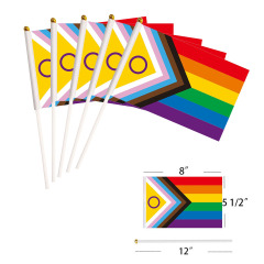 New Progress Pride Handheld Flags