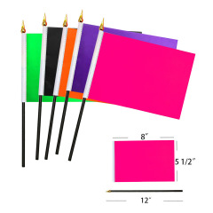 Mini Solid Color Hand Flags
