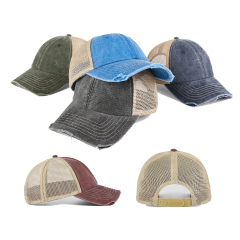 Distressed Retro Mesh Hat
