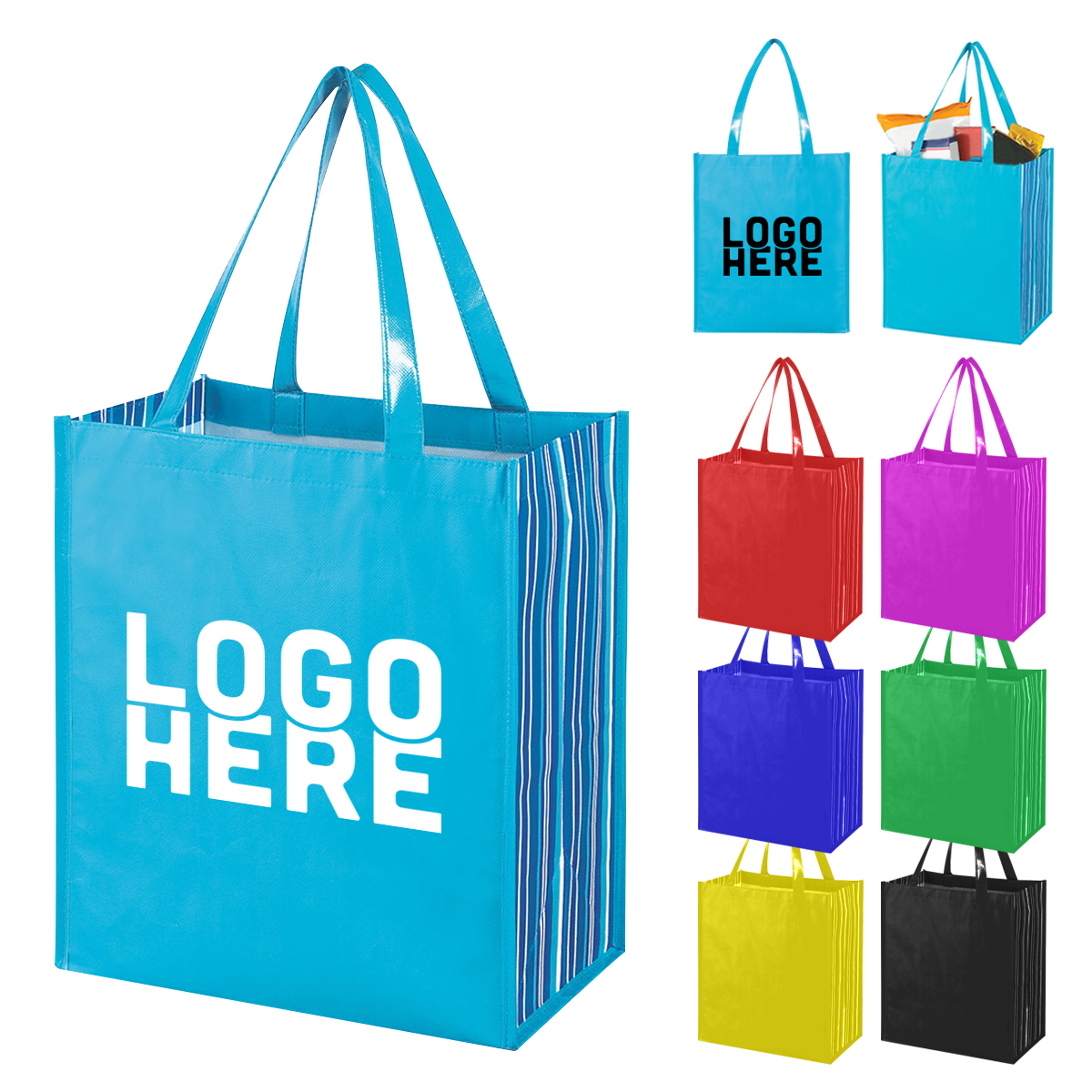 Laminated Grocery Tote Bag