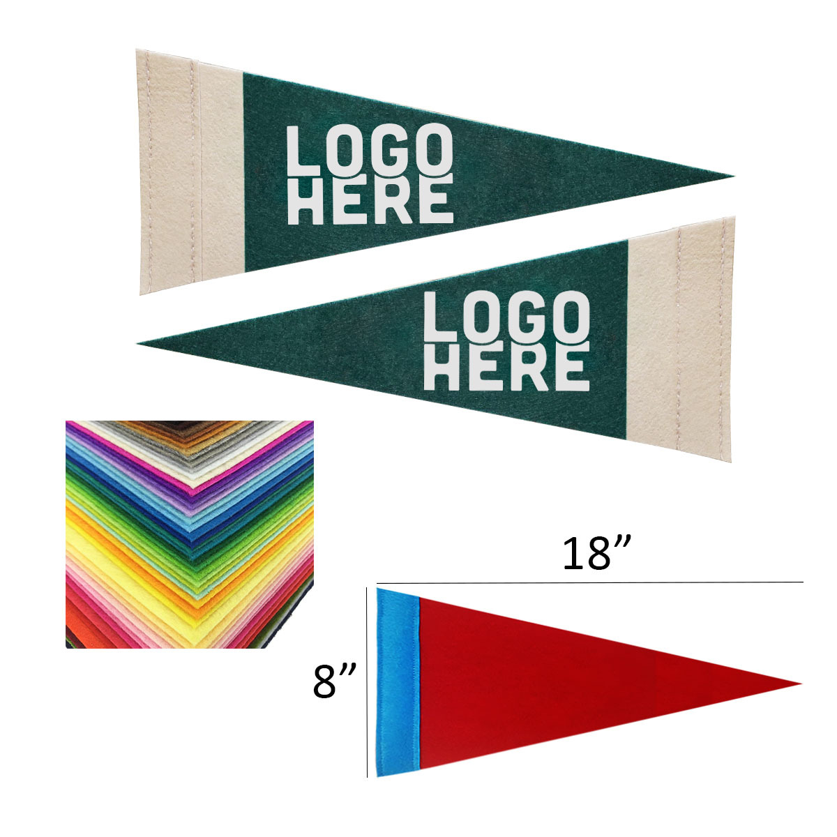 Double-sided Pennant Banner