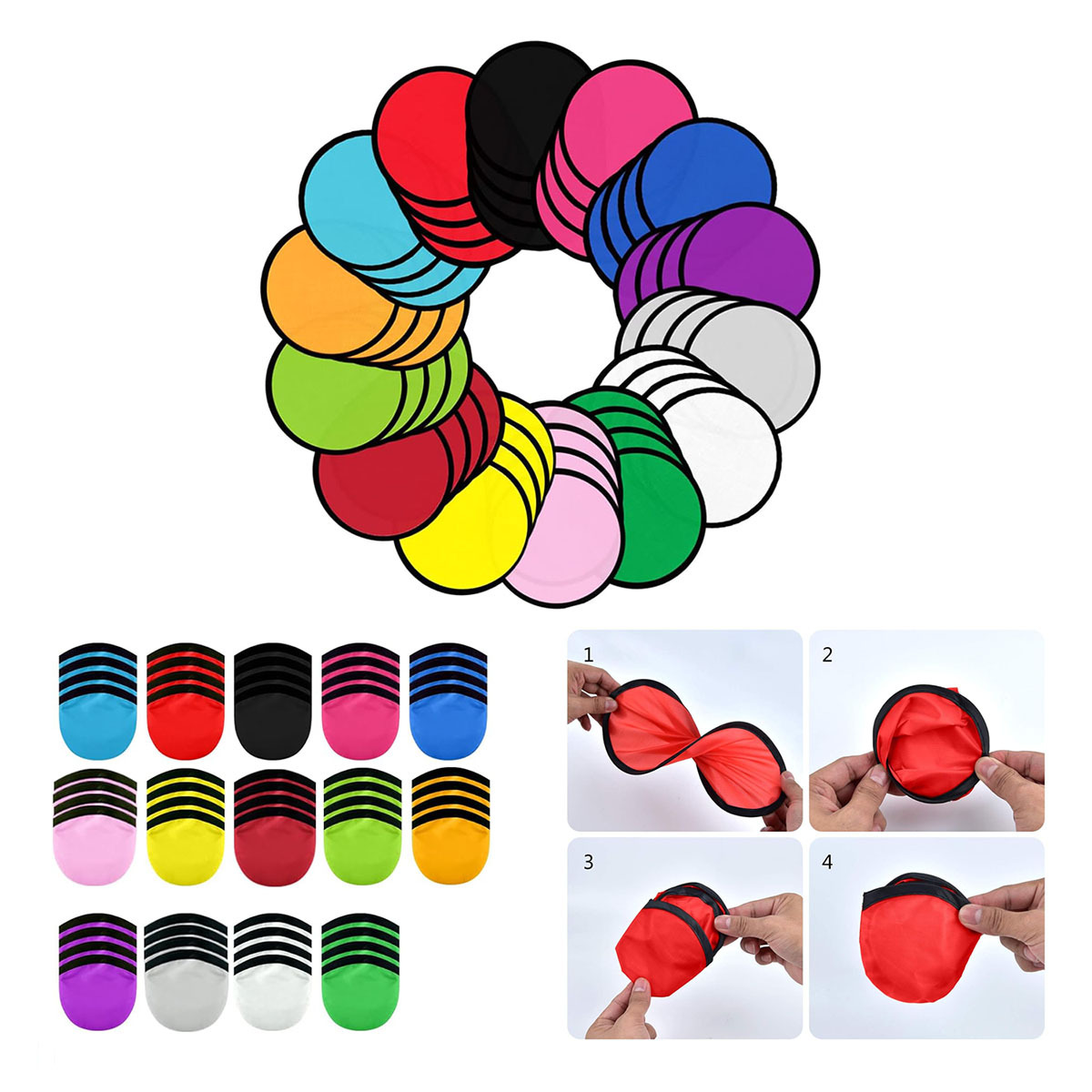 10" Collapsible Flying Disc w/ Storage Pouch