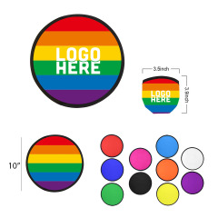 10" Rainbow Collapsible Flying Disc w/ Pouch