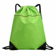 Drawstring Backpack w/ Front Zipper Pocket