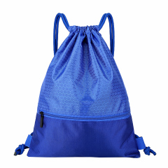 Draw String Backpack w/ Zip Pocket