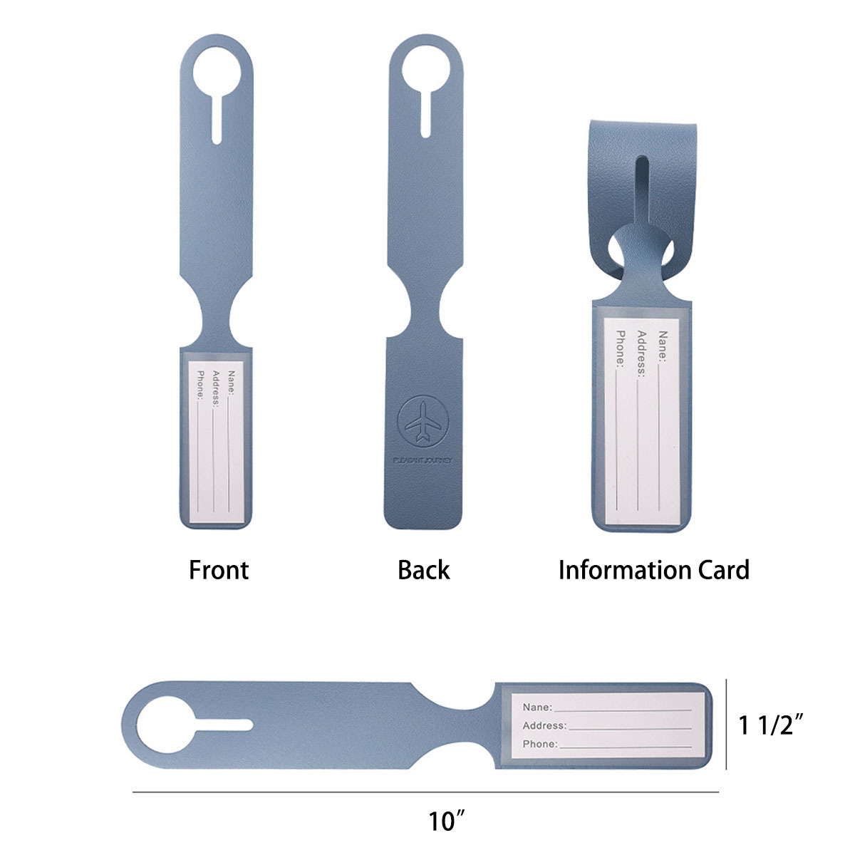 PU Leather Baggage Tag