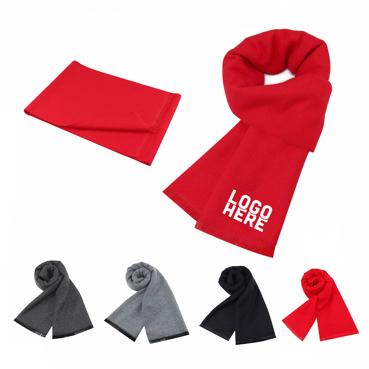 Novawo Men's Wool Winter Scarf - Extra Long Soft Scarf With Tassels For Cold Weather