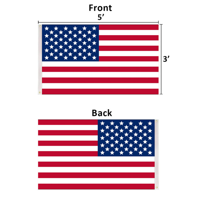 3' x 5' Double-sided American Flag