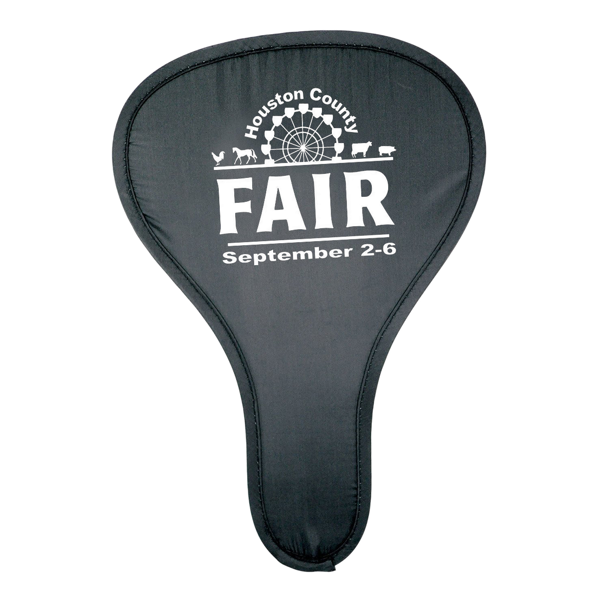 T Shape Folding Hand Fan with Pouch